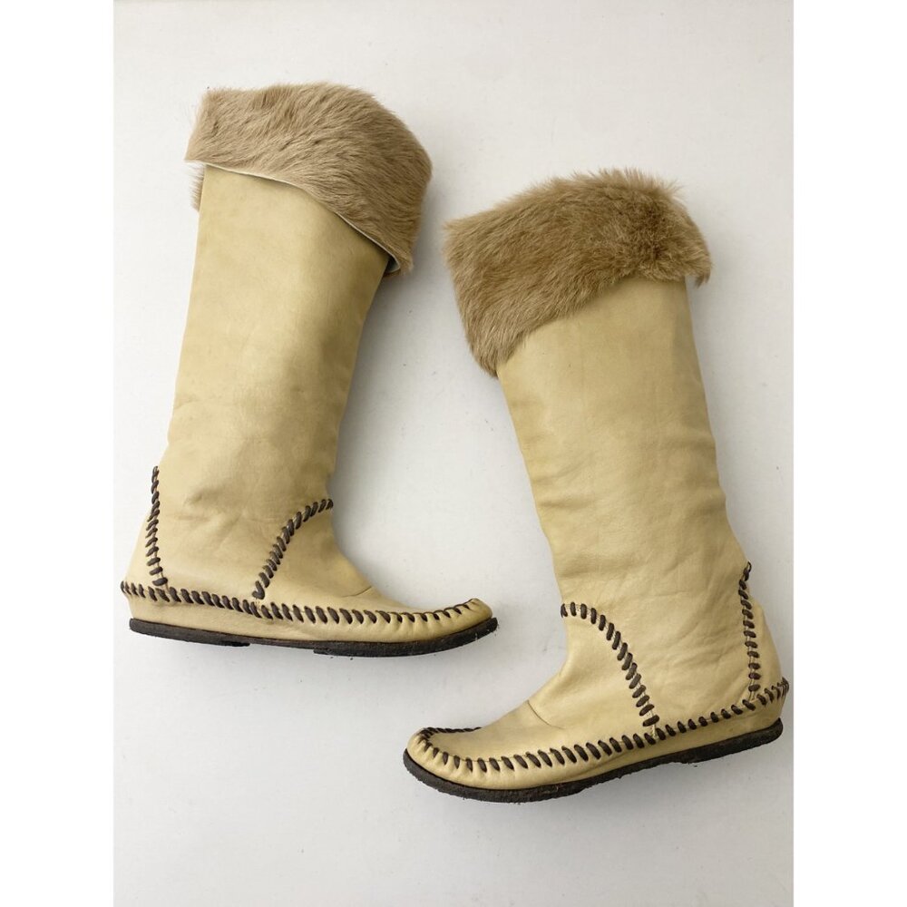 Barneys COOP Moccasin Mukluk Tall Boots Shoes